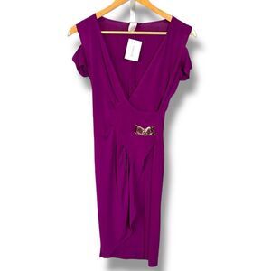CACHÉ y2k NWT Elegant Purple Women's Dress Wrap dress magenta